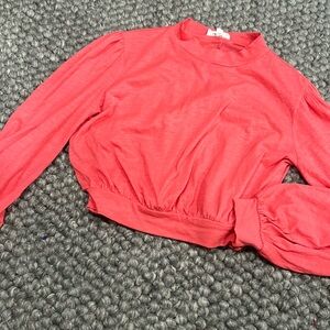 Peyton Valley‎ Salmon Mockneck Long Sleeve Size Small
